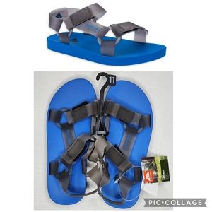 New Mens Ozark Trail Adventure Adjustable Ankle Strap Sandals Royal Blue Size 11